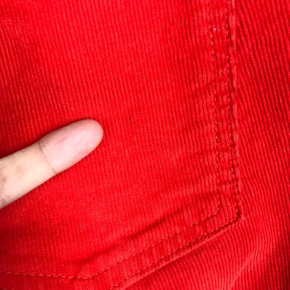 Gap Orange Red Premium Skinny Cords Pants 10 *Read - Picture 6 of 8
